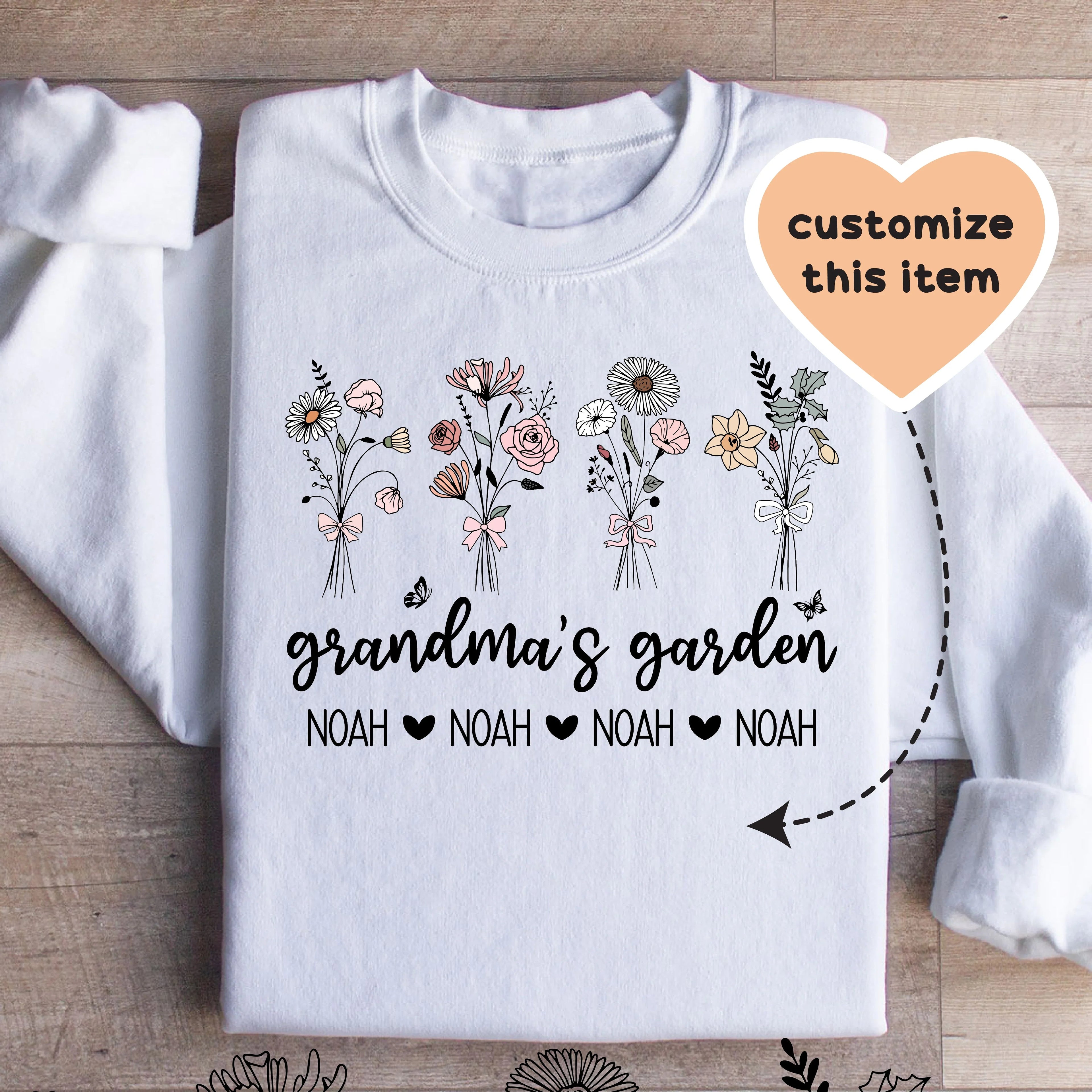 Personalized Grandma's Garden