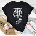 Pregnant Skeleton Baby Boy Tee