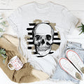 Striped Skull Tee
