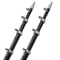 TACO 15' Telescopic Outrigger Poles HD 1-1/2" - Black/Silver