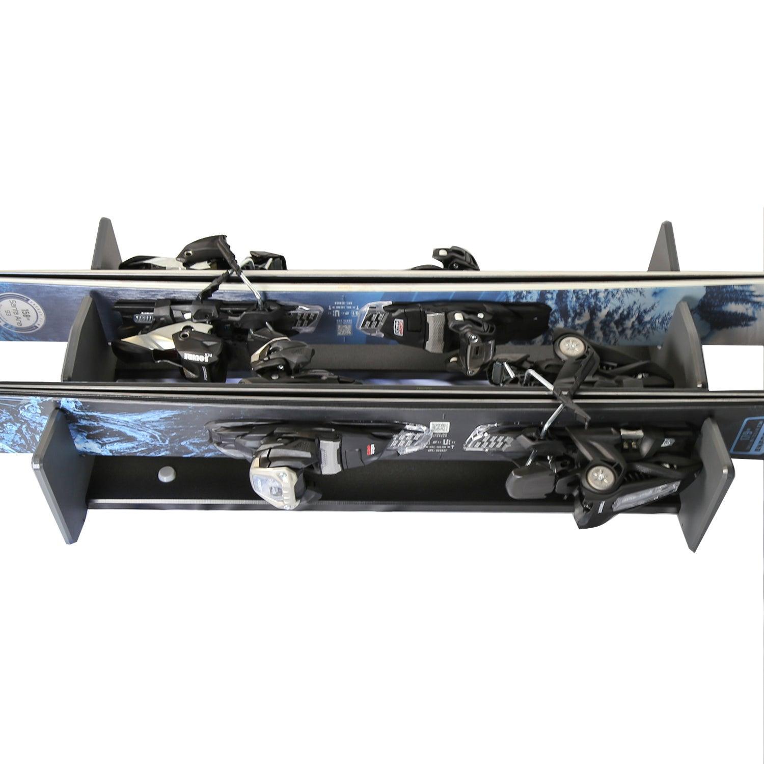 TRAPSKI Traveler Rack for Dual/Double Ski Travel Bags | Rack Insert is for Skis Only | High Quality Marine Grade HDPE Plastic | Slot Inserts & Strap Included | Made in the USA