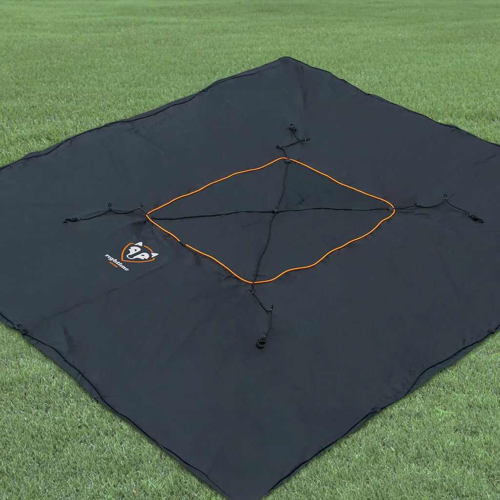 TRUCK BED CARGO NET WITH BUILT-IN TARP