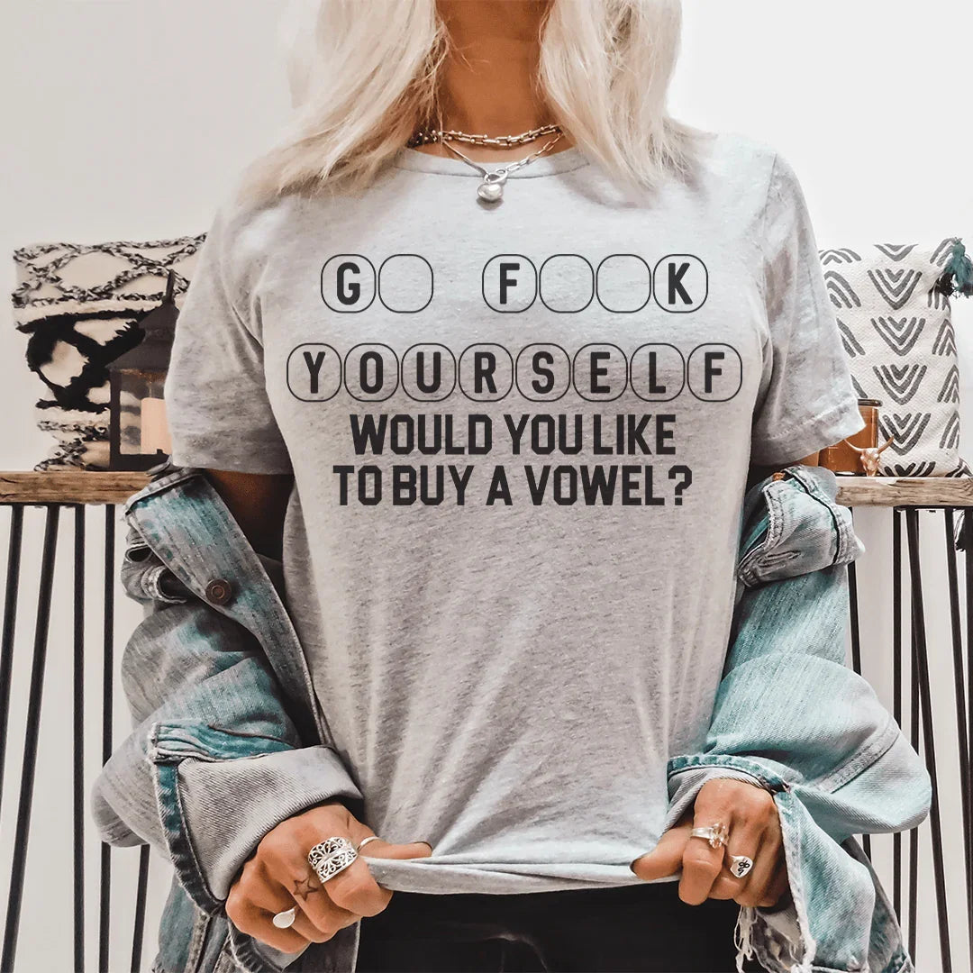 Would You Like To Buy A Vowel Tee